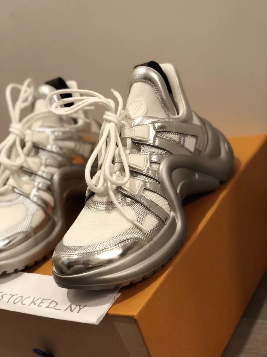 louis vuitton metallic sneakers