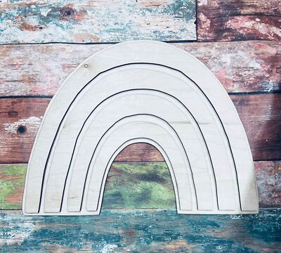 Rainbow, 3/D, Create Your Own, Rainbow Layered, Door Hanger, Wall Art, Cut Out,