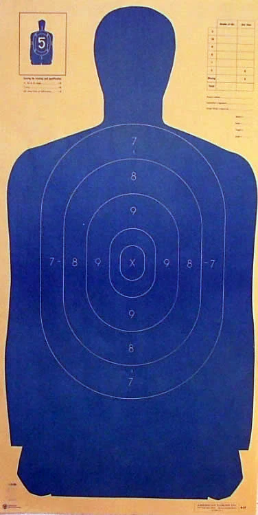 Police Silhouette Target