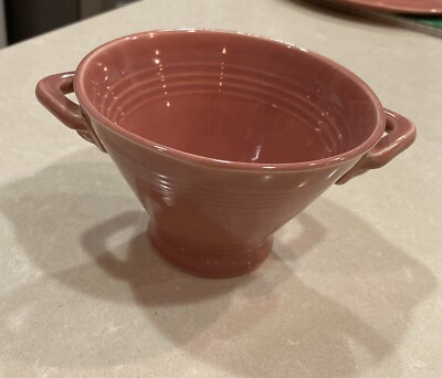 Vintage Homer Laughlin Fiestaware Rose Sugar Bowl No Lid
