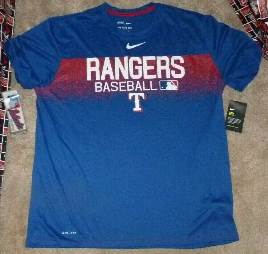 Women's Texas Rangers Nike Light Blue V Fan T-Shirt