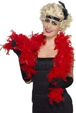 Smiffy's Women's Feather Boa, Black 59inches, 50g, 30864 (US)