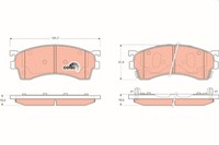 TRW GDB3209 Bremsbelagsatz, Scheibenbremse For Ford Asia & Oceania Ford Australi