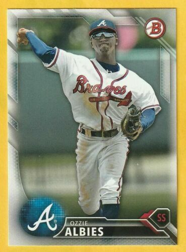 2015 Bowman Chrome Ozzie Albies Black Asia Refractor 1st 2015 Bowman Chrome Ozzie Albies Black Asia Refractor 1st