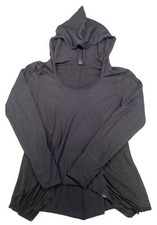 Prana Breathe Women's Lauriel Pullover Hoodie Sweatshirt Black & Gray Size M