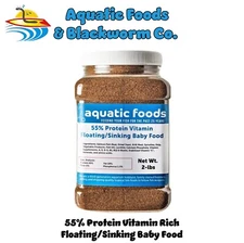 55% Protein Vitamin Rich Floating/Sinking Baby, Fry & Community Fish Food