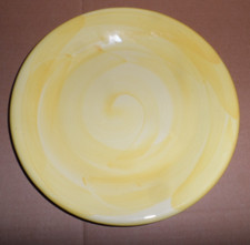 Vintage Habitat Conran Yellow Wash Hand Painted 25cm Dinner Plate