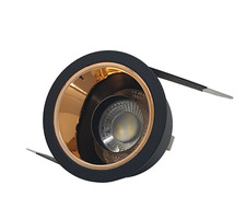 4x Rose Gold & Black Ceiling Downlight GU10 Reflector Recessed Spotlights