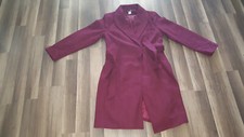 Venus Women Size Xl, Wool Blend Wine Color Coat Jacket