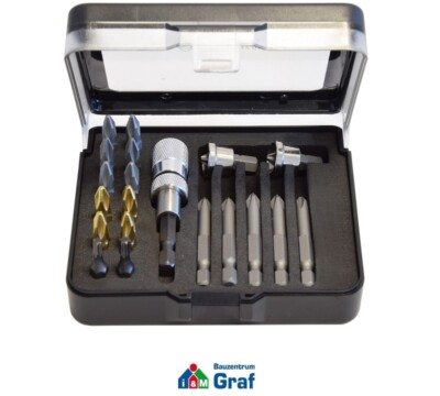 HaWe Trockenbau-Bitsatz 19-tlg. in Kunststoff-Klappbox Bit-Box /#854423