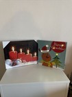 LED Bild mit Beleuchtung Leinwand Kerzen Winter Bilderrahmen Wand Leucht Deko