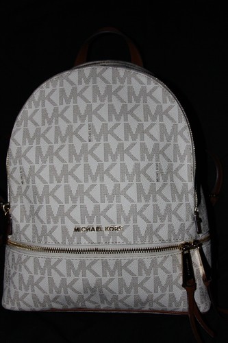Michael Kors Signature logo RHEA Zip Backpack Med. - Picture 5 of 7