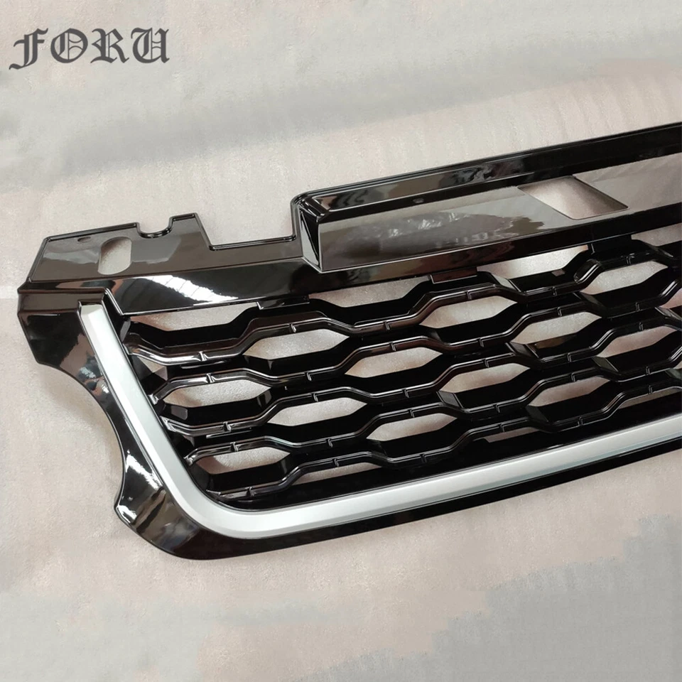 Parrilla de parachoques delantero rejilla de malla hexagonal para Land Rover Range Rover Sport L494 2014-17 Foto 3 de 4