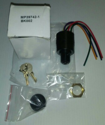 SIERRA MARINE  MP39742-1, 3-POSITION IGNITION KEY SWITCH, 5-WIRE, NEW