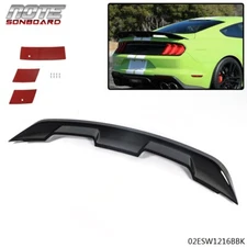 FIT FOR 15-24 S550 FORD MUSTANG GLOSSY BLACK GT500 GT350 STYLE SPOILER WING KIT