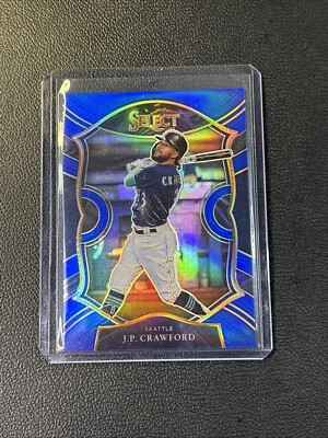 2021 Panini Select JP Crawford /149 Blue Prizm #96 Concourse Level