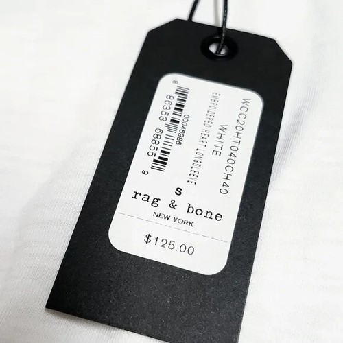 Rag & BoneWhite Embroidered Heart Long Sleeve Tee NWT - Picture 4 of 5