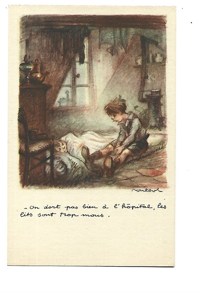 ILLUSTRATION POULBOT - ON DORT PAS BIEN A L HOPITAL... - Photo 1/1