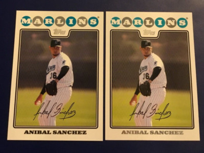2008 Topps # 29 ANIBAL SANCHEZ Lot 2 Florida Marlins Nice Look!