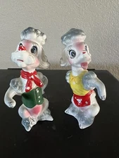 Vintage Poodle Dogs Artmark Salt & Pepper Shakers Japan