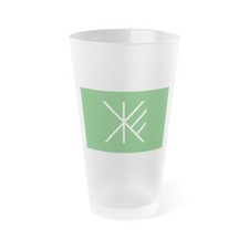 Flag of Suginami Tokyo Japan - Frosted Pint Glass 16oz