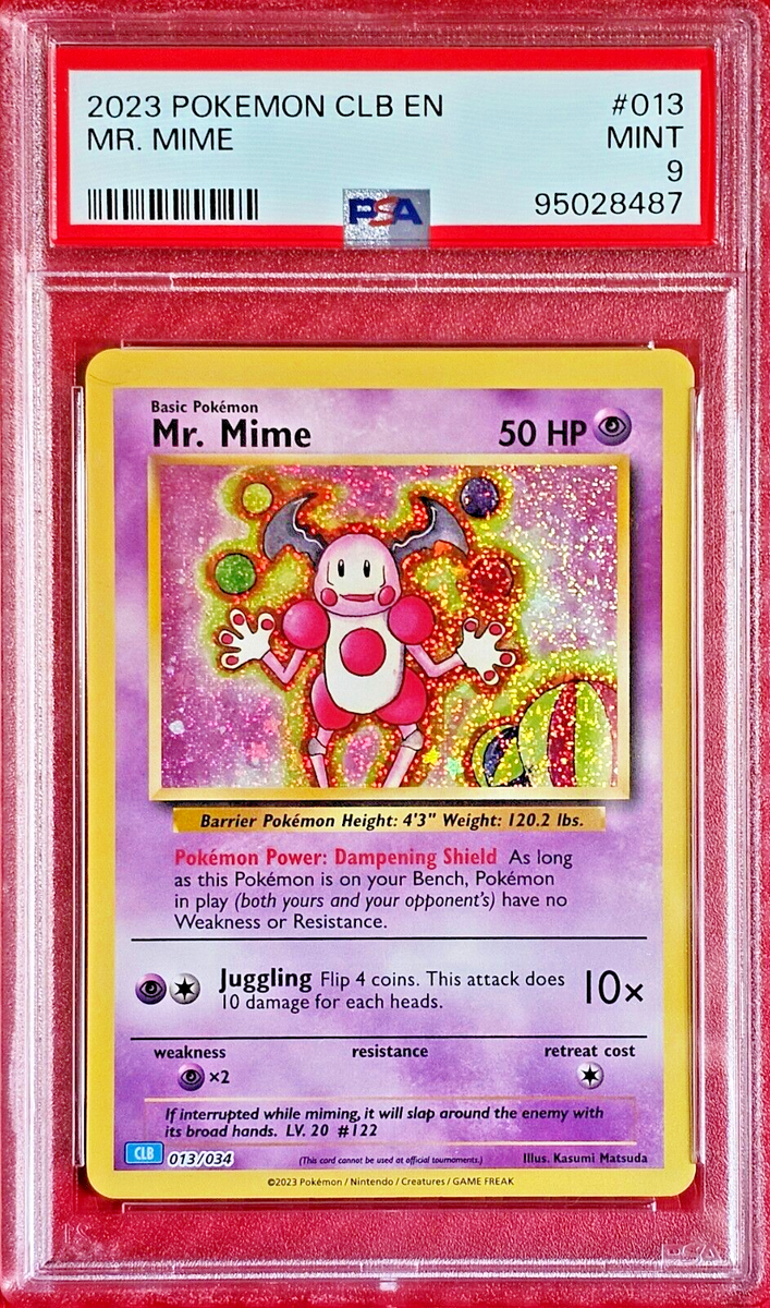 PSA 9 - Mr. Mime #13/34 Pokemon TCG Classic: Blastoise Deck