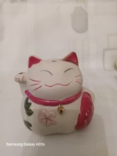 Maneki Neko Lucky Cat W/a Carp