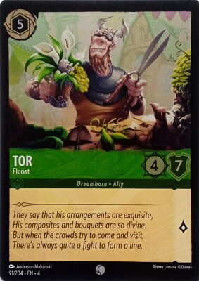91/2004 TOR FLORIST URSULAS RETURN FOIL COMMON DISNEY LORCANA CARD