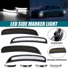 4PCS Dynamic LED Front Rear Bumper Side Marker Light For 2015-2023 Dodge Charger