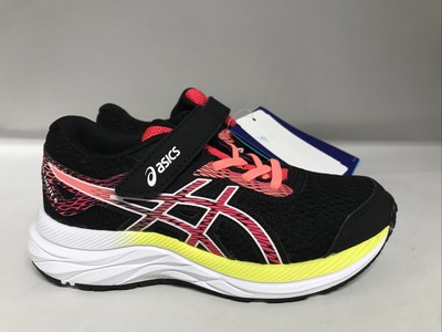 Asics Pre Excite 6 PS Black/Laser Pink Youth Size 12 | eBay