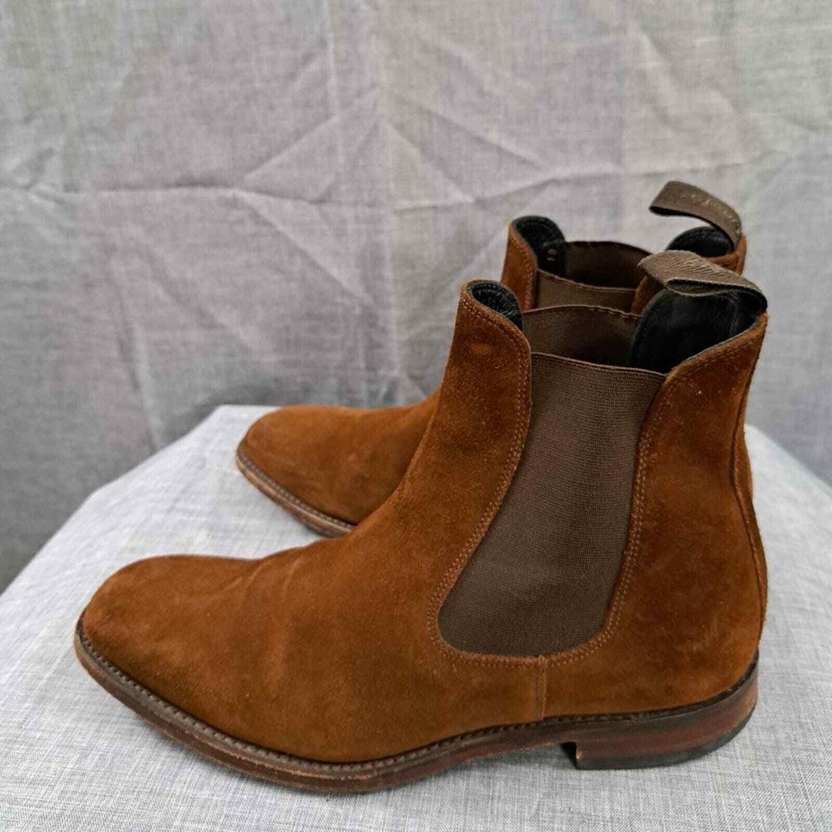 %Loake Size 6F Mitchum Suede Chelsea Boots Men / D13 Loake Size 6F Mitchum Suede Chelsea Boots Men Brown | eBay main image 4
