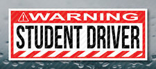 Warning Bumper Sticker Student Driver Vehicle Prank Joke Decal