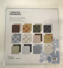 Creative Memories 12x12 Designer Paper Pack  HELLO AUTUMN 12 Dbl Sided NIP