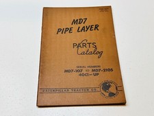 Libro manual de piezas para gatos Caterpillar de fábrica MD7 capa de tubería trackson cabrestante topadora