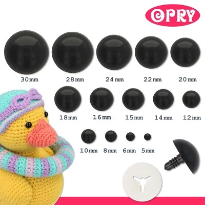 Opry Sicherheitsaugen rund 1 Paar Tieraugen Stofftiere Puppen Amigurumi Wolle