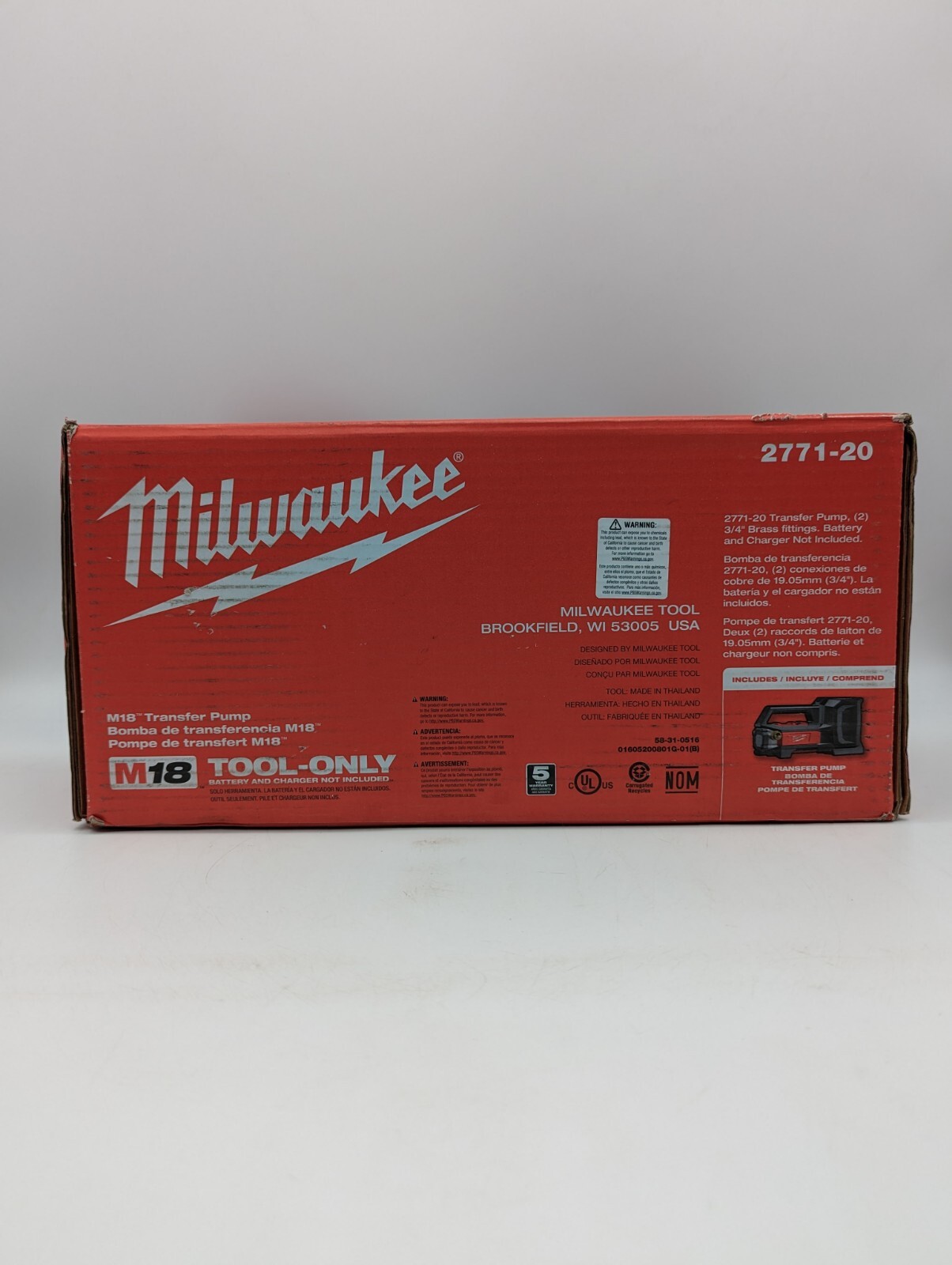 NEW Milwaukee M18 277120 Transfer Pump (TOOL ONLY) Drain Water