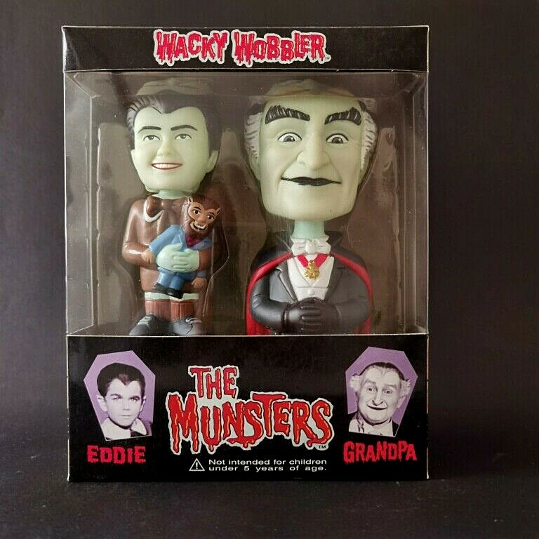 The Munsters Grandpa And Eddie 2 Bobble-Heads Funko Wacky Wobbler
