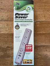 Power Saver Strip Surge Protector 4 Outlets Timed Charger Fast Free Shipping!!!