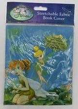Disney Fairies Stretchable Fabric Book Cover Reusable Washable