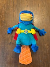 Disney Store Authentic Phineas And Ferb Perry the Platypus Super Agent Plush Toy