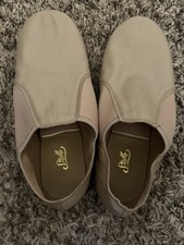 Women  s Leather Upper Stelle Jazz Dance Shoes Nude Size 9.5
