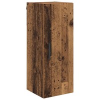 Wandschrank Aus Holzwerkstoff In Altholz-Optik 34,5 X 34 X 90 Cm