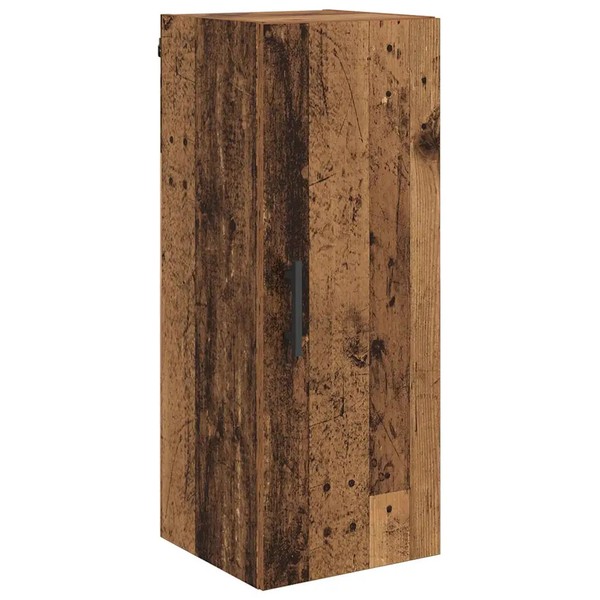 Wandschrank Aus Holzwerkstoff In Altholz-Optik 34,5 X 34 X 90 Cm-image