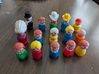 Vintage Fisher-Price Little People Mini Bus & 15 Figures