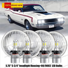 Dot 4pcs For Mercury 5 34 5.75 Led Headlights Angel Eyes High Low Beam
