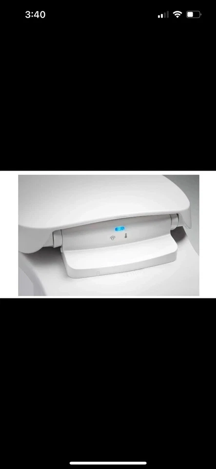 Asiento de inodoro térmico NUEVO KOHLER 10349-0 PureWarmth aplicación alargada de cierre silencioso Foto 3 de 4