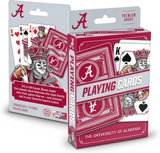 Portable NCAA Classic Playing Cards with Alabama Crimson Tide Theme – 52 Cards