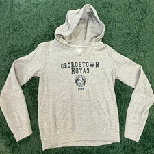 Women's Georgetown University Gray Pullover Sweatshirt Hoodie Small
