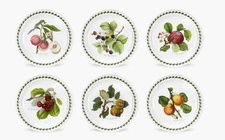 Portmeirion Pomona  set of 6 assorted salad  plates-----4710-----