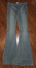 Free People We The Free Penny Pull On Stretch Flare Jeans Blue 27